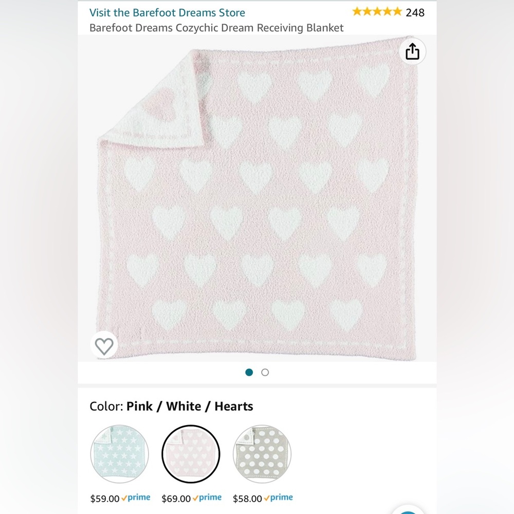 Barefoot Dreams Receiving Blanket